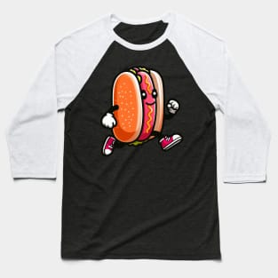 Hotdog Bun Fast Food Baseball T-Shirt